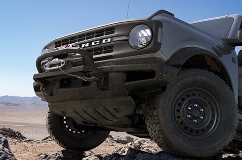 The 2022 Ford™ Bronco™ SUV 4 Door with Steel Bash Plates, strong and durable
